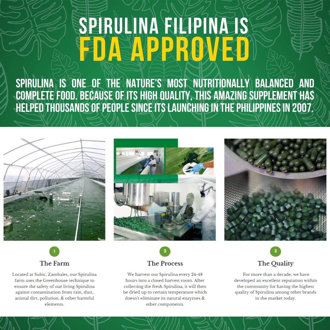 Nanusci Spirulina Filipina Tablets Food Supplement