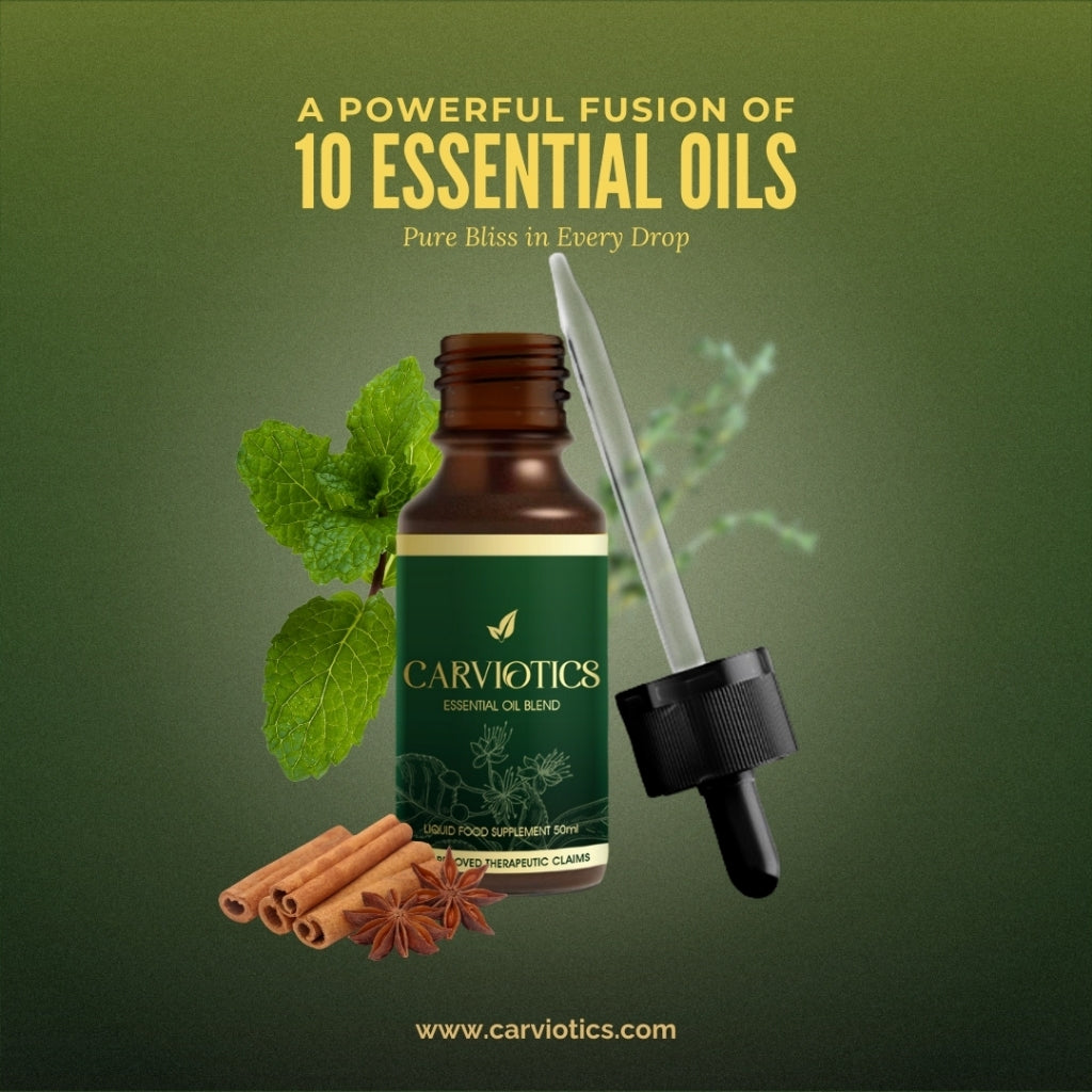 Carviotics Essential Oil (50ml) | Fusion of 10 Therapeutic Essential Oils