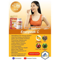 Thumbnail for Enerpeak C Immune System Booster - 500mg x 100 Capsules