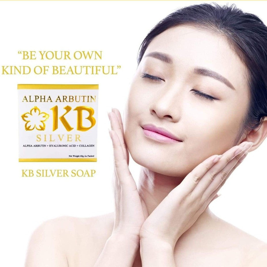 KB Premium Whitening Body Lotion + 3 KB Premium Silver Soap