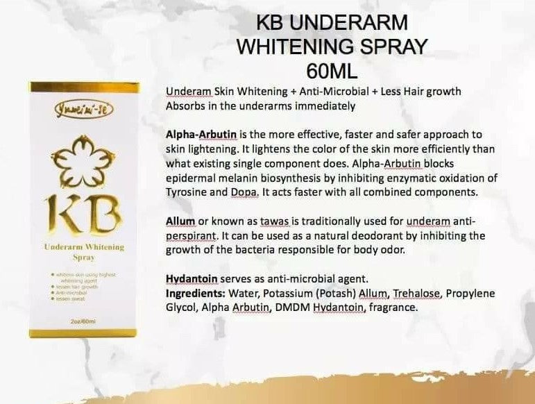 KB Underarm Whitening Spray (60ml)