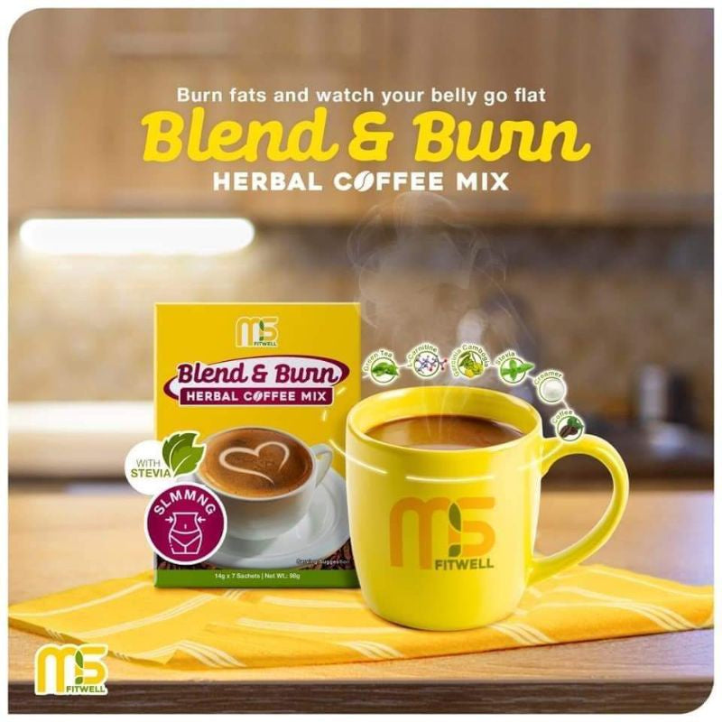 MS Fitwell Blend & Burn Herbal Slimming Coffee Mix