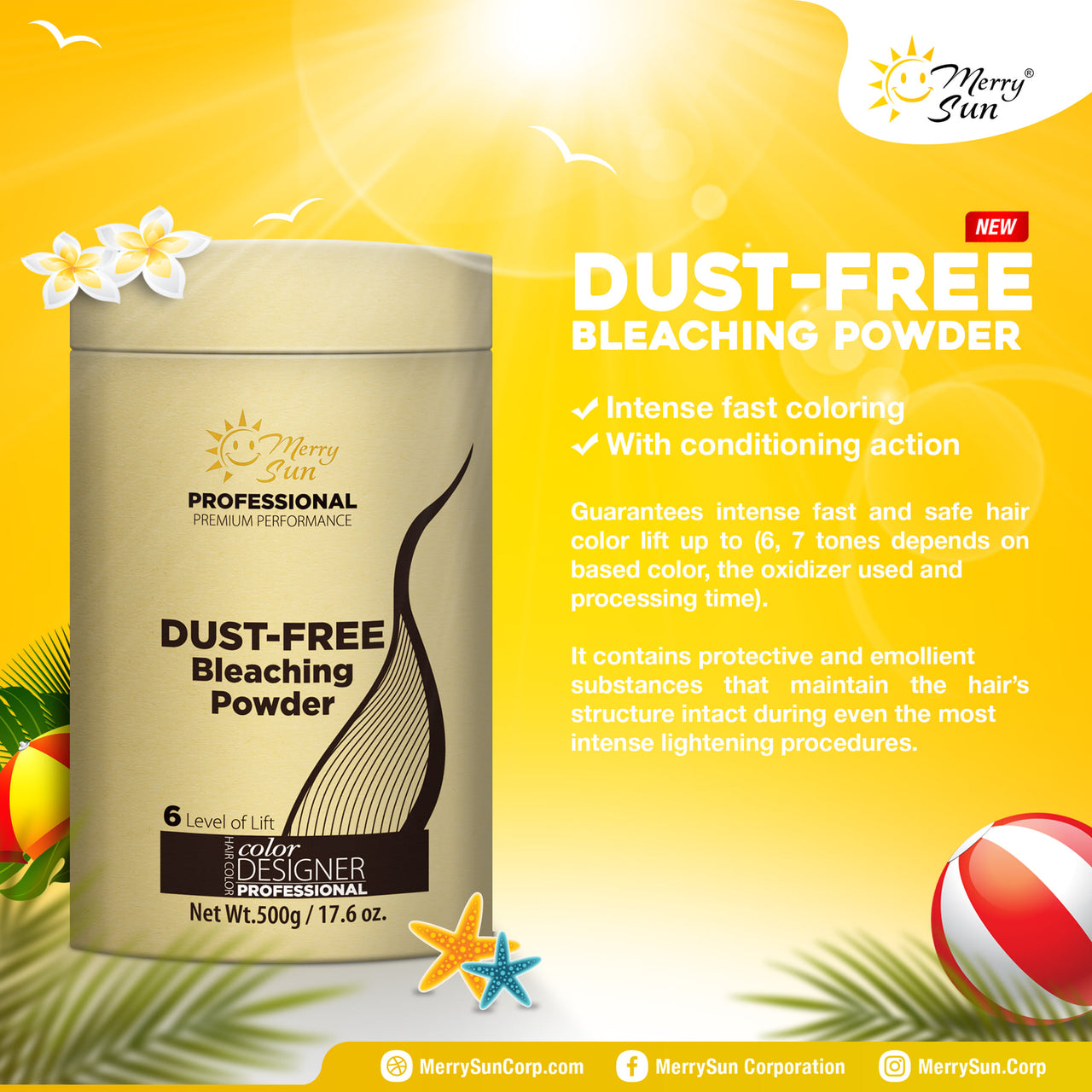Merry Sun Dust-Free Bleaching Powder (500g)