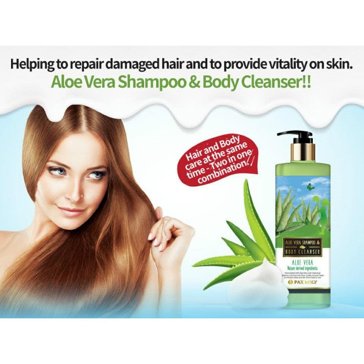 Pax Moly Aloe Vera Shampoo & Body Cleanser (500ml)
