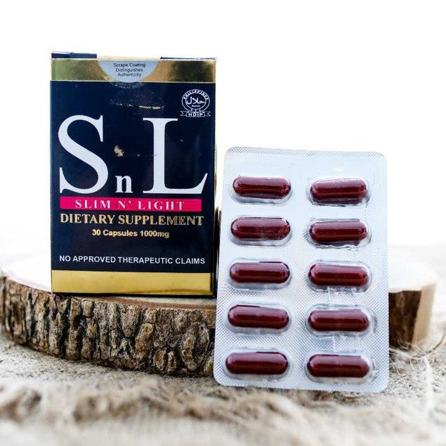 SNL Slim And Light Dietary Supplement (30 Capsules; 1000mg)