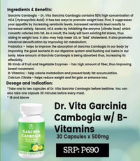 Thumbnail for [Buy 1 Take 1] Dr. Vita Garcinia Cambogia - Burns Fats Faster! (30 capsules)