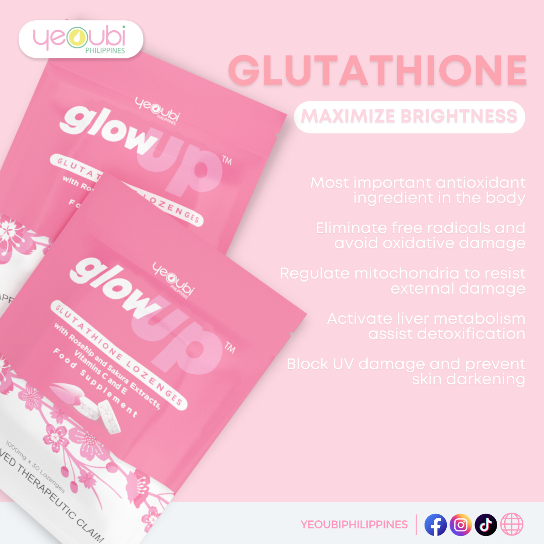 Glow Up Glutathione Lozenges + FREE Glow Up Soap (30 x 1000mg)