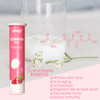 Thumbnail for Glow Up EZWhite Fizz Glutathione with Naticol and Vitamin C Plus (15 tablets x 4gTube)