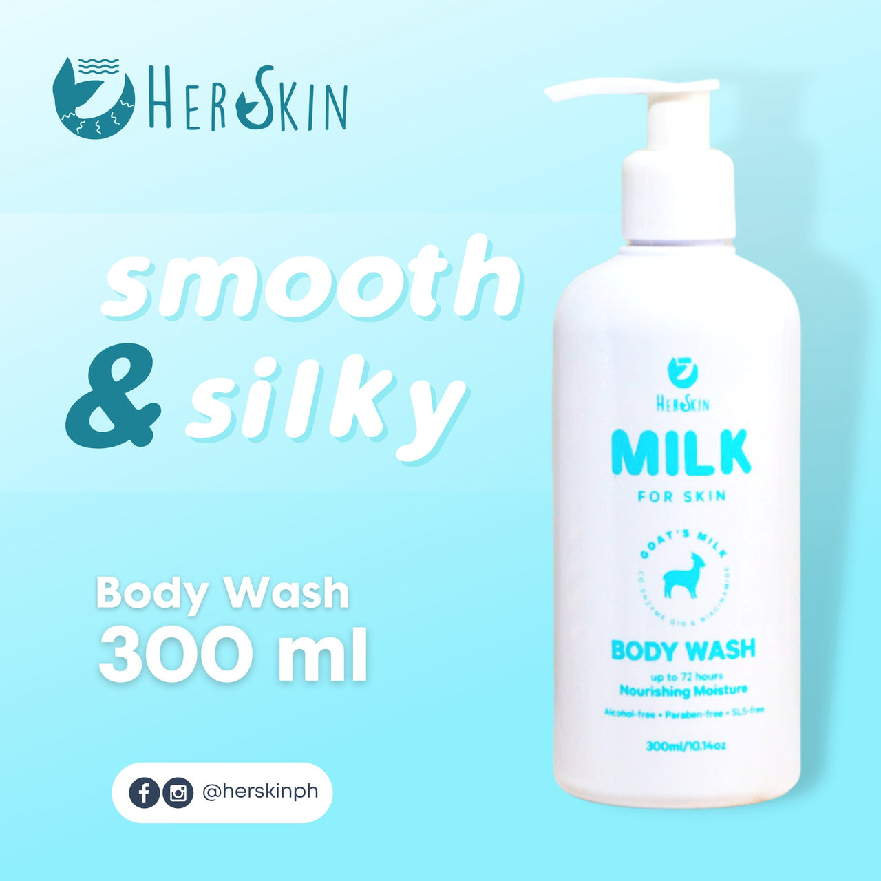 Her Skin Milk Body Wash 300ml by Kath Melendez