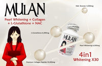 Thumbnail for MULAN Japan Formula 4-in-1 Pearl Whitening x30 with Glutathione, Premium Collagen, and NAC (60 capsules x 500mg)