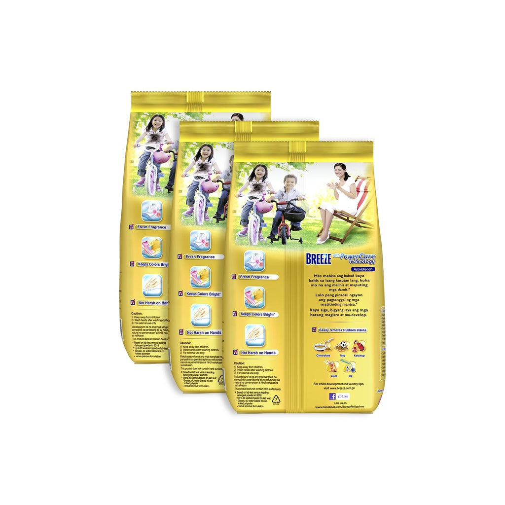 Breeze Powder Detergent With Activbleach 1.41kg Special Offer x3