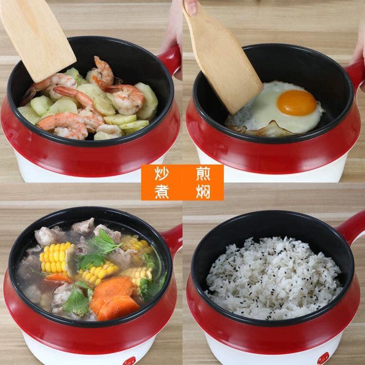 Heating Pan Electric Cooking Machine Hotpot Noodles Rice Eggs Soup Cooking Pot