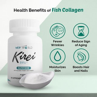 Kirei Glutathione with Collagen, Vitamin E & Vitamin C Gluta (30 capsules 500mg)
