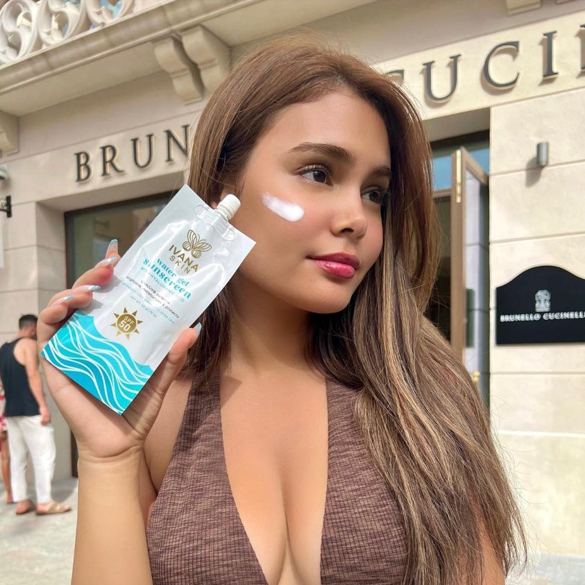Ivana Skin Water Gel Sunscreen with Hyaluronic Acid SPF50 - 60g