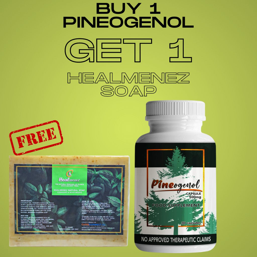 Pineogenol Pinebark Promo + FREE Healmenez Soap