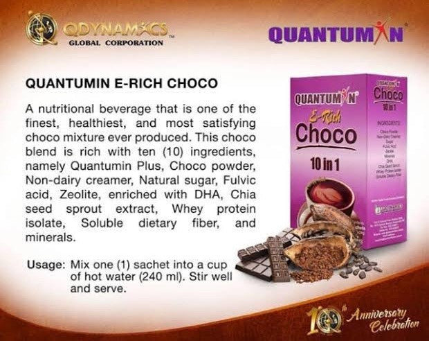 Quantumin E-Rich 10in1 Choco (20 Sachets)