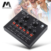 Thumbnail for SET OF 2 V8 Sound Card Audio External Headset Microphone Live Broadcast for Mobile Phone and Computer
