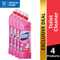 Thumbnail for Domex Ultra Thick Bleach Toilet Cleaner Pink Power 900ml Bottle x4