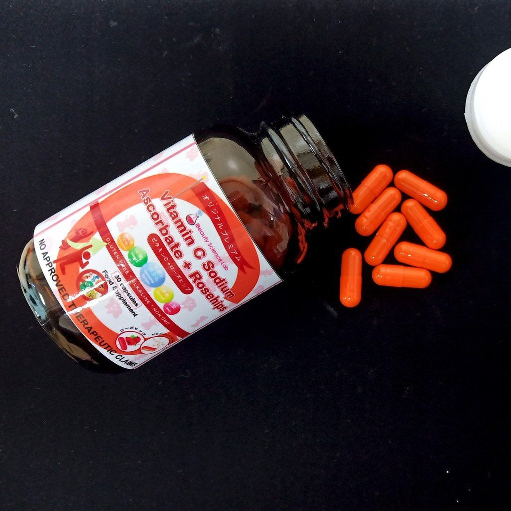 iBeauty Science Lab Vitamin C Sodium Ascorbate + Rosehips (30 Capsules)