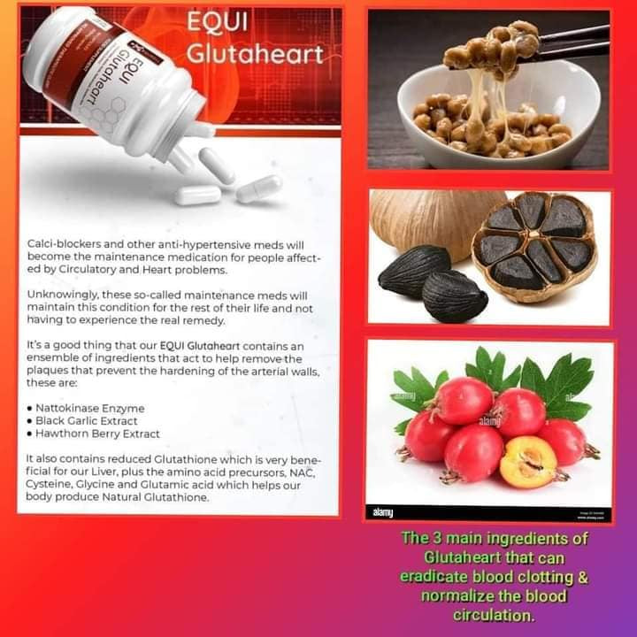 Equi GlutaHeart with L-Glutathione, Amino Acids, Nattokinase - 800mg x 60 Capsules by Equicell