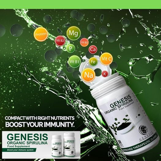 Genesis Organic Spirulina Recommended by Doctor Joseph Lee (150 tablets x 250mg)