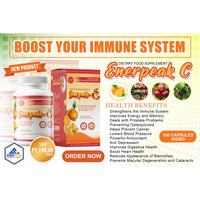 Thumbnail for Enerpeak C Immune System Booster - 500mg x 100 Capsules