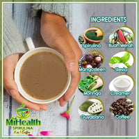 Thumbnail for MiHealth Spirulina 8n1 Coffee (10 Sachets)
