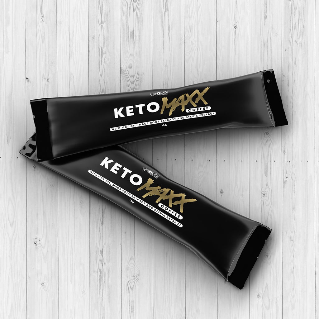 Keto Maxx Coffee with MCT Oil, Maca Root Extract & Stevia Extract (15g x 60 sachets)