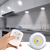 Thumbnail for Dimmable LED Under Cabinet Light with Remote Control Stick-On Touch Tap Lamp LED Light  1