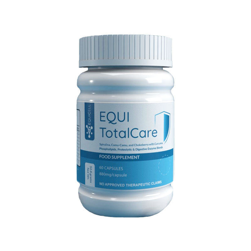 Equi TotalCare with Spirulina, Camu-camu, Chokeberry, and more - 880mg x 60 Capsules by EquiCell