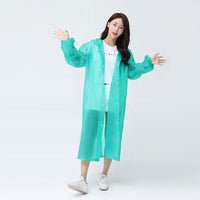 Thumbnail for Eva Fashionable Adult Raincoat green