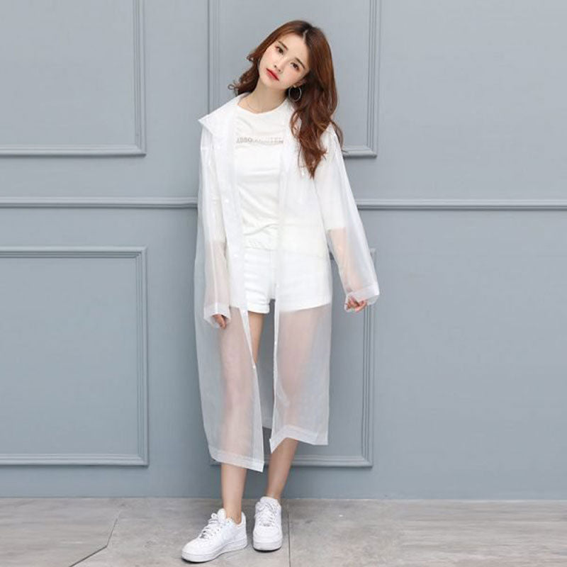 Eva Fashionable Adult Raincoat white