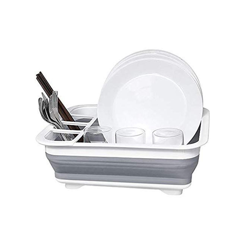 Foldable Kitchen Dish Rack, Collapsable Plates Drying Rack