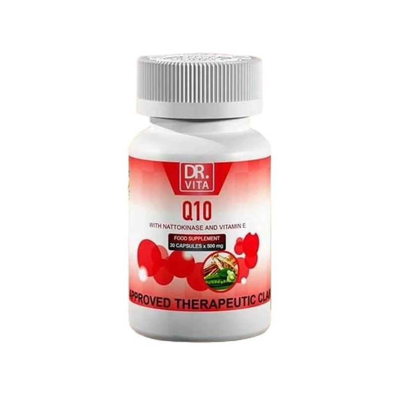 Dr. Vita Q10 with Nattokinase & Vitamin E (30caps Per Bottle)