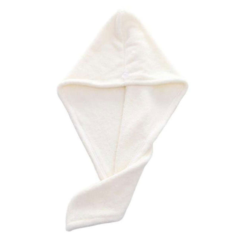 Magic Microfiber drying hair towel white