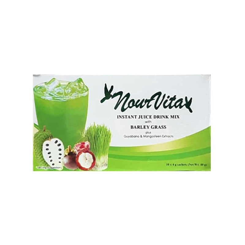 NourVita Instant Juice Drink (With Barley Grass plus Guyabano & Mangosteen Extract)