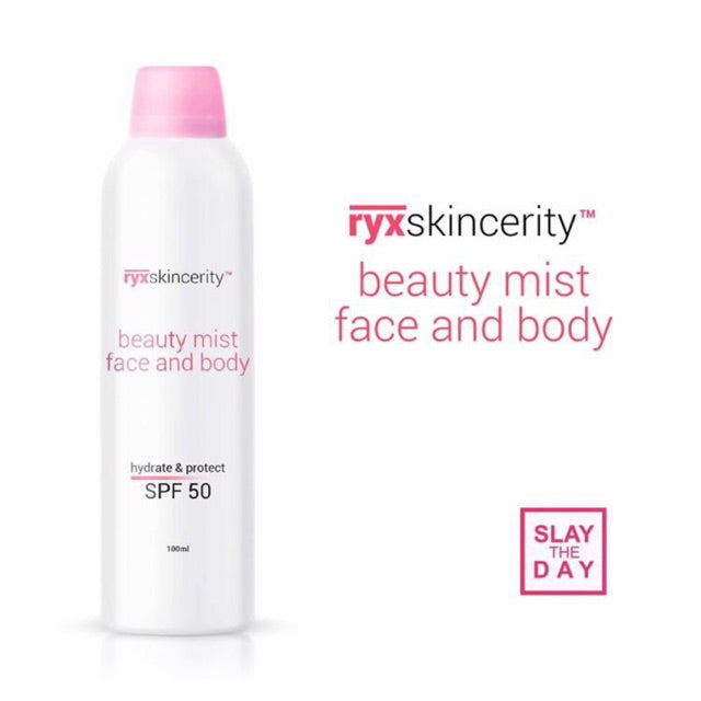 Ryx Skincerity Beauty Mist Face & Body  SPF50 (100ml)