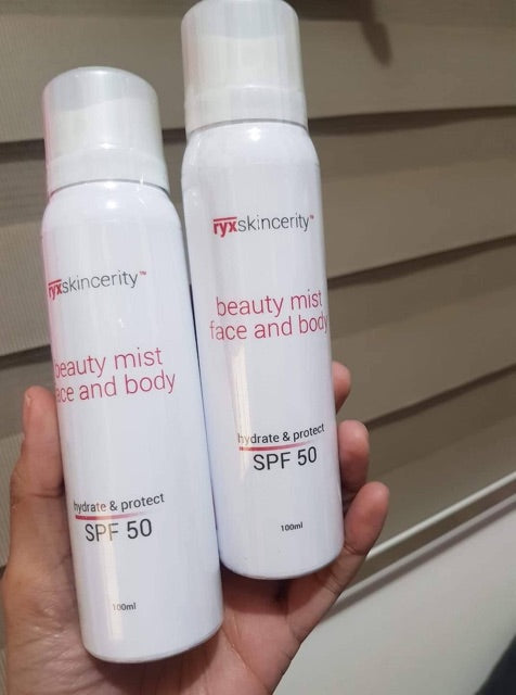 Ryx Skincerity Beauty Mist Face & Body  SPF50 (100ml)