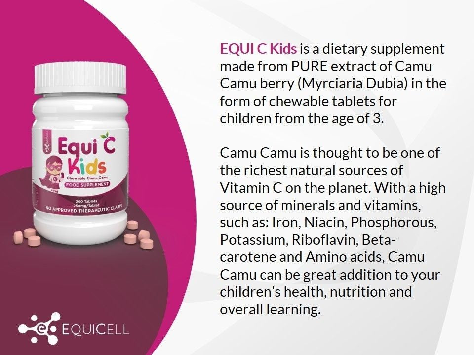Equi C Kids Chewable Camu Camu Berry by Equicell