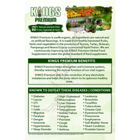 Thumbnail for KINGS Herbal is enriched with 100% concentrates made from 80 kinds of fruits, vegetables, and herbs - freshly harvested from farms in Bulacan, Nueva Ecija, and Tarlac. The resulting mixture is made into a ready-to-drink formulation (herbal fusion) to prevent alteration and disintegration of nutrients. REH Herbal is a company engaged in the manufacture of Herbal Products as discovered and continuously being developed by our herbalist, Renato Evangelista Herrera - Ka Rey Herrera.  