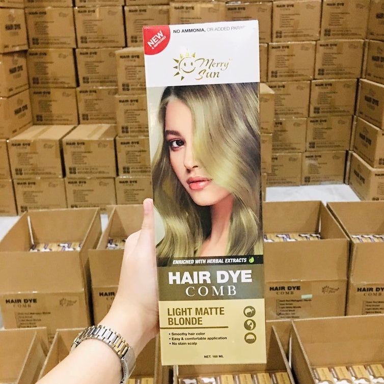 Merry Sun Hair Dye Comb Permanent Hair Color (168g)