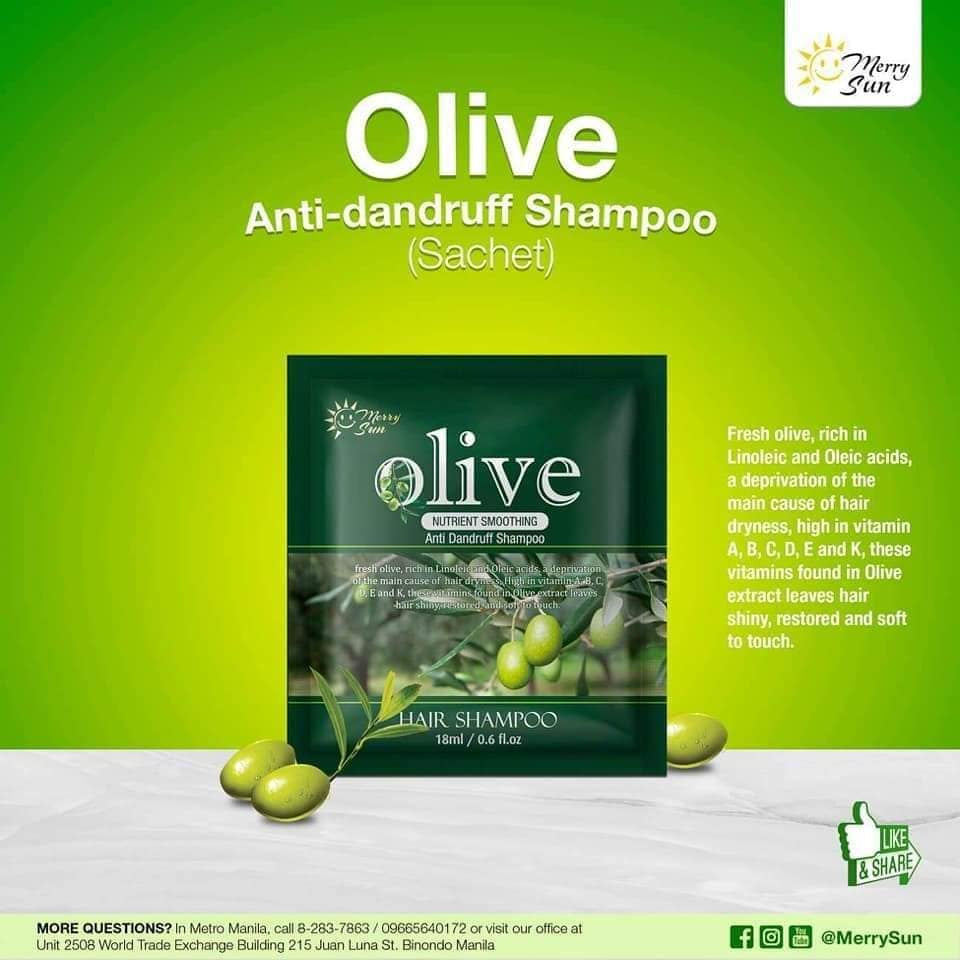 Merry Sun Olive Nutrient Smoothing Anti-Dandruff Shampoo (400ml)