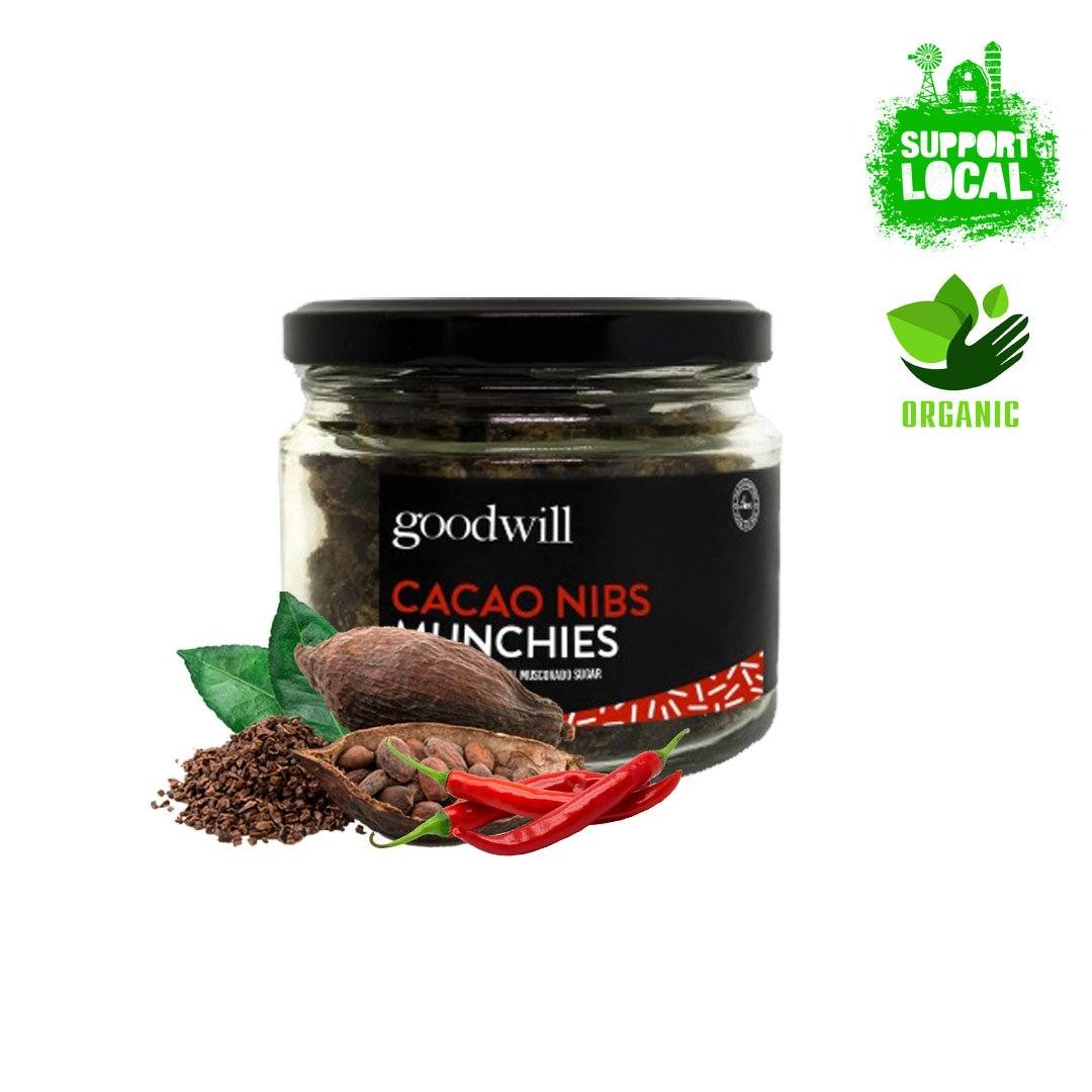 Goodwill 100% Organic Cacao Nibs Munchies (Jar) Chocolate Goodwill Spicy 