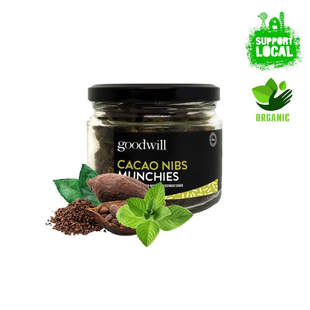 Goodwill 100% Organic Cacao Nibs Munchies (Jar) Chocolate Goodwill Mint 