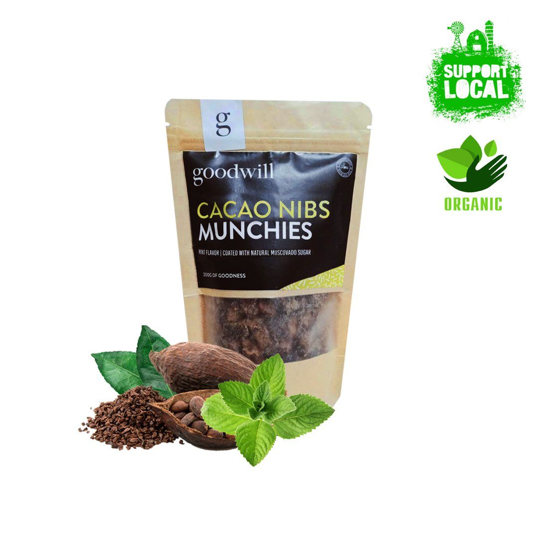 Goodwill 100% Organic Cacao Nibs Munchies (Pouch) Chocolate Goodwill Mint 