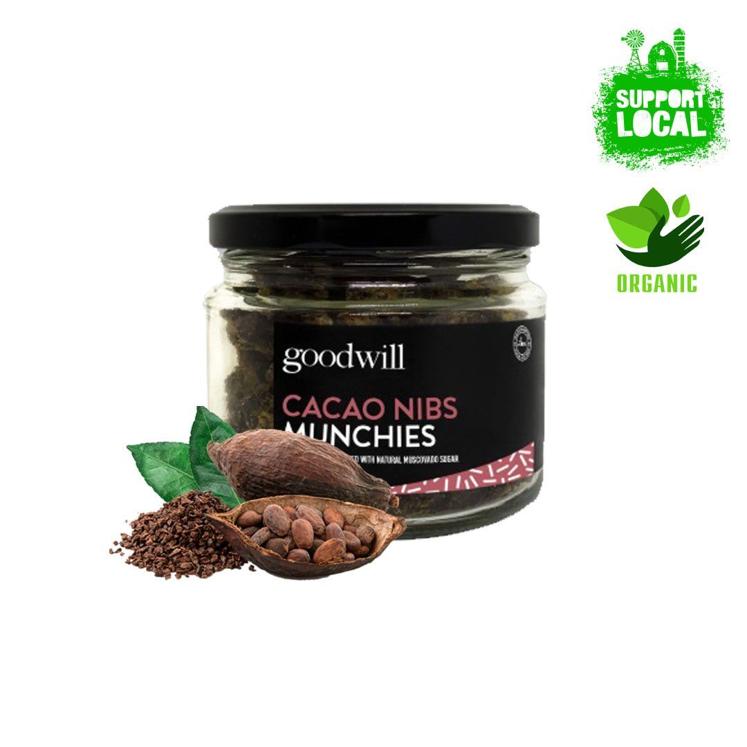 Goodwill 100% Organic Cacao Nibs Munchies (Jar) Chocolate Goodwill Original 