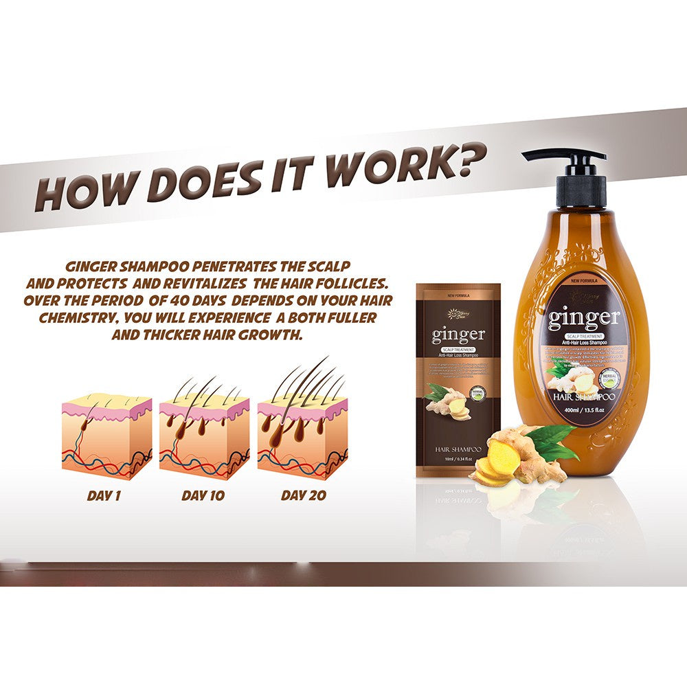 Merry Sun Ginger Scalp Treatment Anti-Hair Loss Shampoo (10ml)