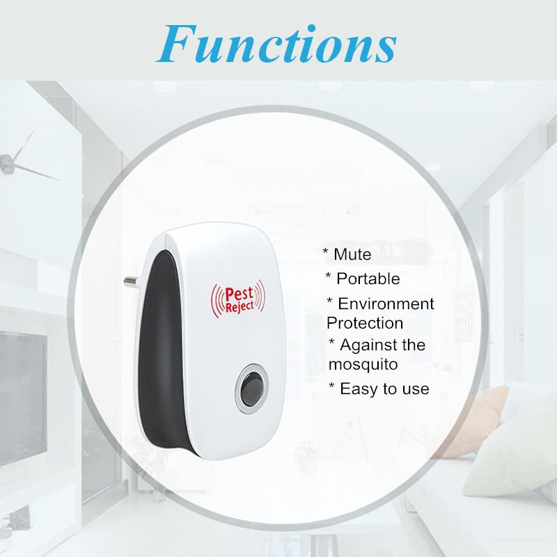 Mosquito Killer Electronic Multi-Purpose Ultrasonic Pest Repeller Reject Rat Mouse Repellent Anti Rodent Bug Reject Ect