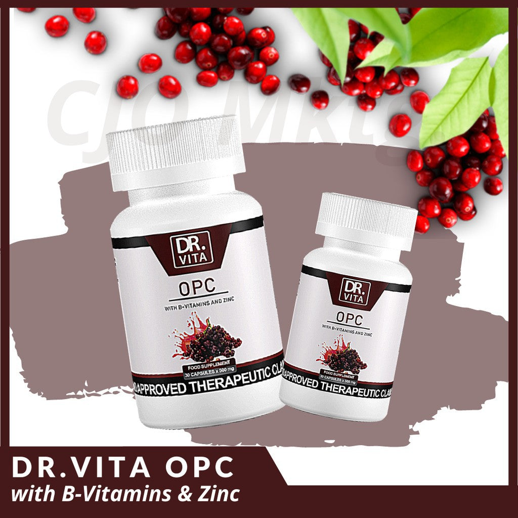 Dr. Vita OPC with Vitamins B and Zinc for Men (30 Capsules)