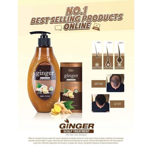 Merry Sun Ginger Scalp Treatment Anti-Hair Loss Shampoo (400ml)